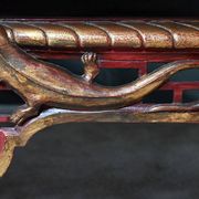 Grande Table Basse Impériale avec plateau de verre, Chine – XXe
