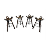 4x 50s 60s Bar Stools Barstools Attributed to Carl Malmsten Sweden Design