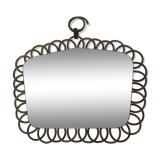 Vintage mirror in 32x40 cm rattan