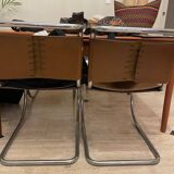 Set of six vintage MR 10 Mies Van der Rohe Knoll chairs