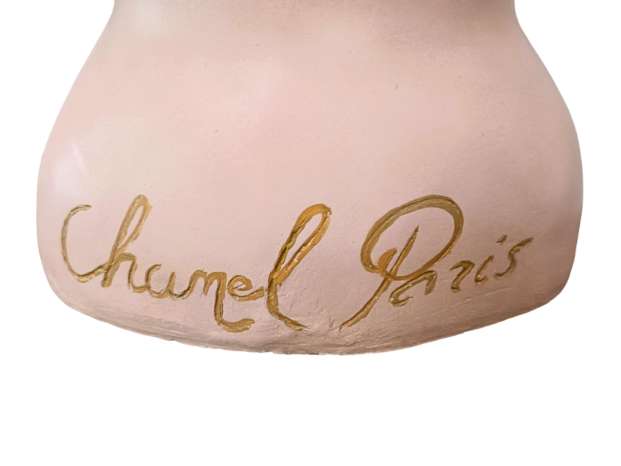 Chanel Paris – Grand buste de présentation en plâtre peint