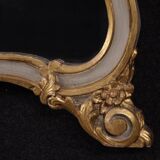 20th century lacquered and gilded Italian mirror