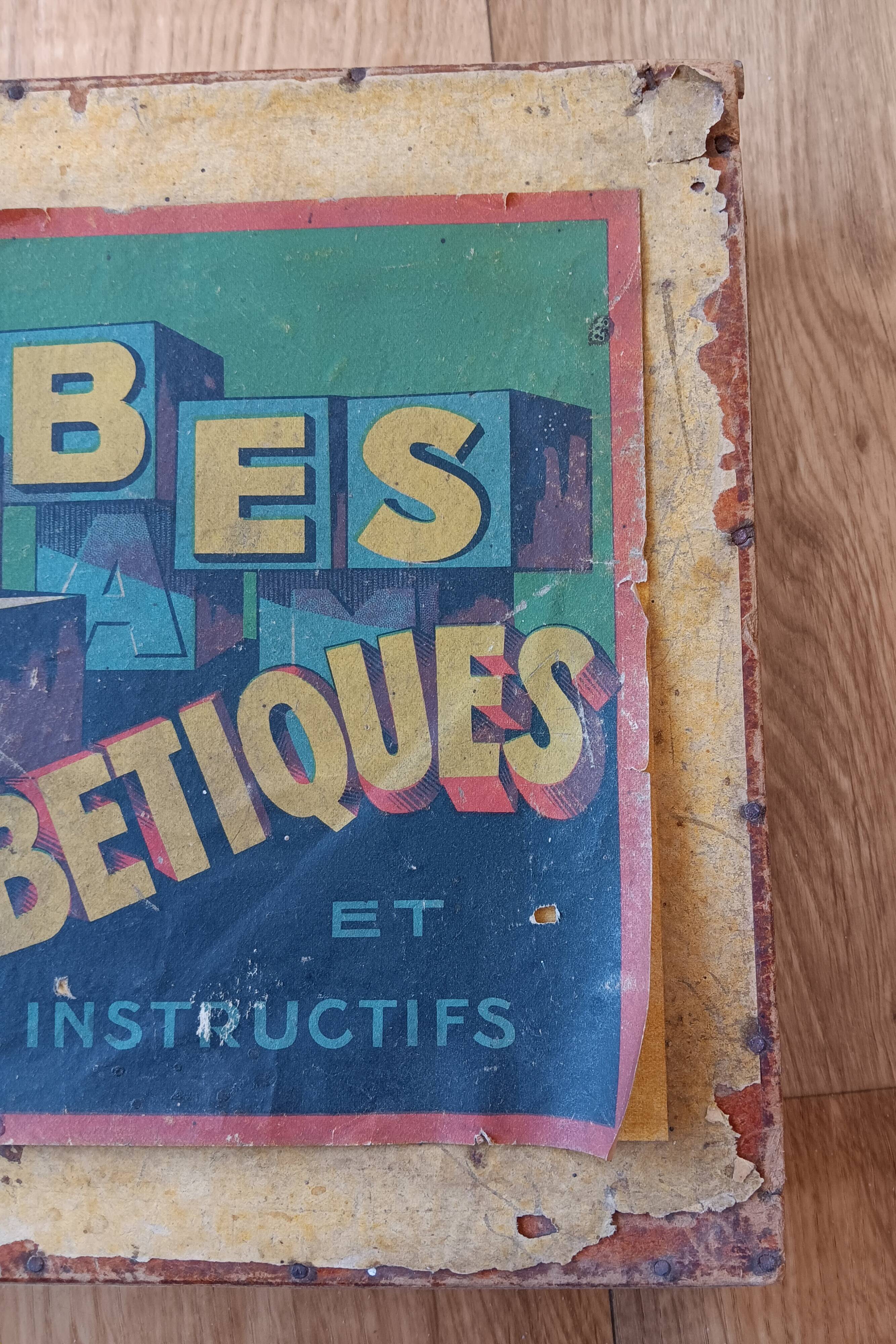Instructional alphabetical cubes from the early 20th century.