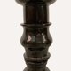 Vintage black natural stone "marble" pedestal or side table