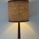 Scandinavian teak and glass lamp from the 60s
