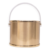 Georges Briard Gold Aluminum Ice Bucket in Hollywood Regency Style