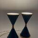 Angelo Lelii, two 'Clessidra' table lamps, Arredoluce, Milan Italy, 1960