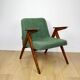 Bunny armchair, 1970s green boucle by J. Chierowski - 2 pieces available
