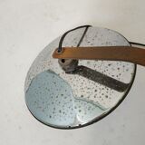 Old patinated metal workshop lamp