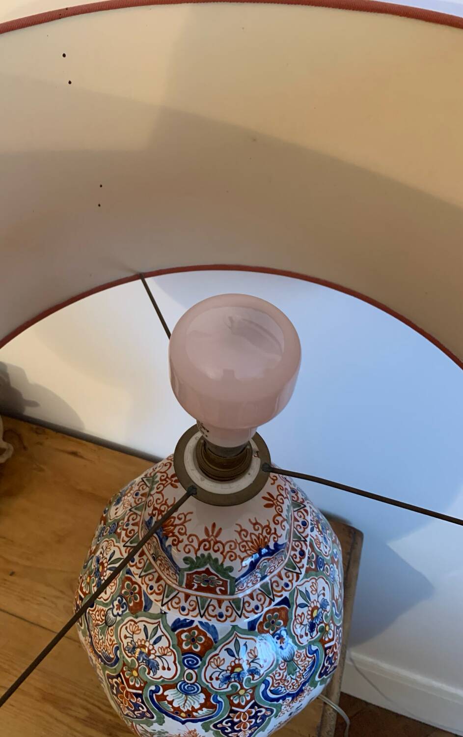 Antique vase lamp from Asia