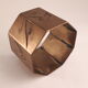 Round old brass brass brass art deco towel