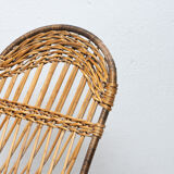 Mid century wicker rocking chair, czechoslovakia, 1960´s