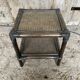 Bamboo Bedside Table + Caned Trays 1960 Vintage #D543