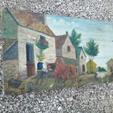 Old naive painting