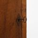 Tall rustic French monastery wardrobe in oak from the late 19th century