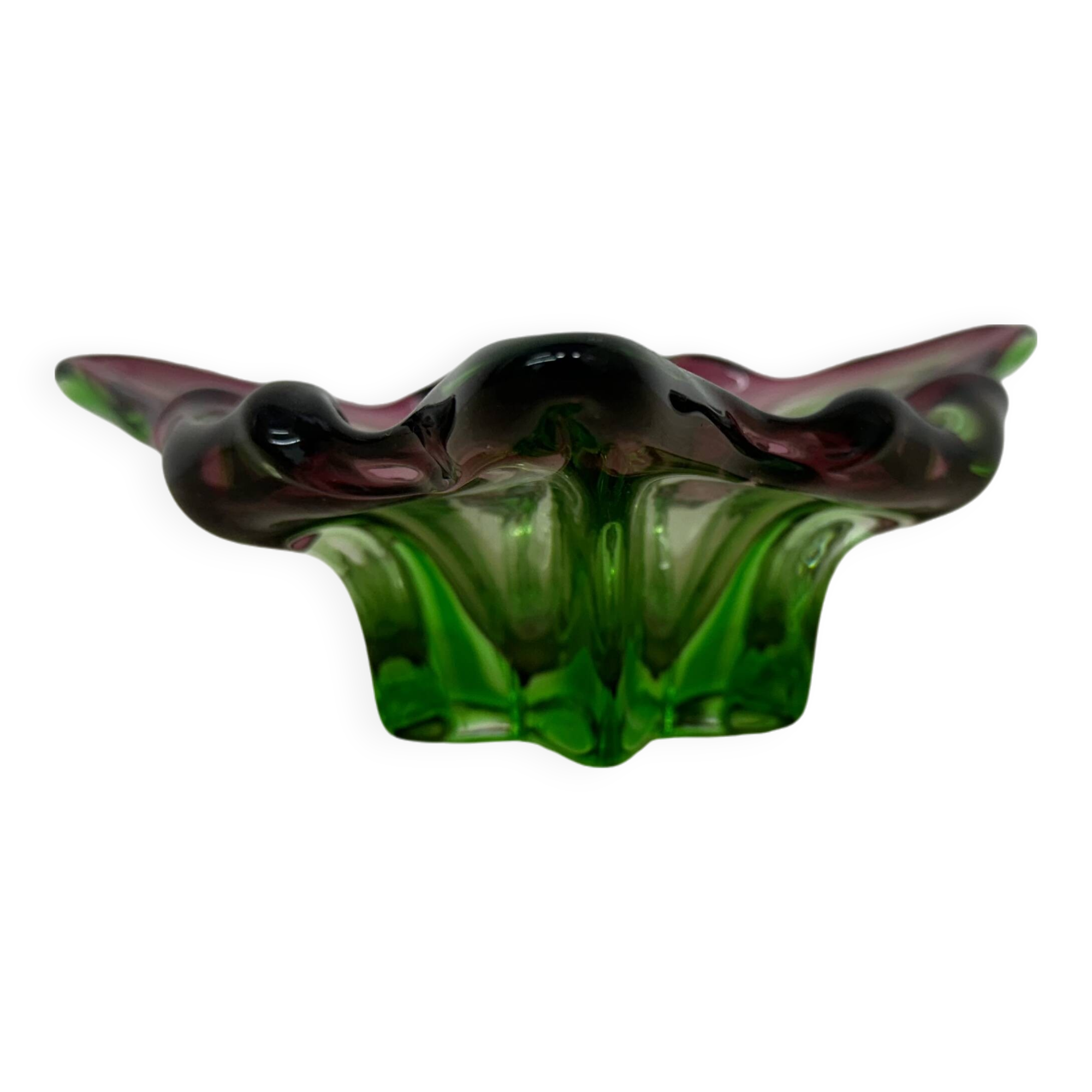 Mid century Murano glass bowl , 1970s