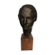 Bronze young woman's head