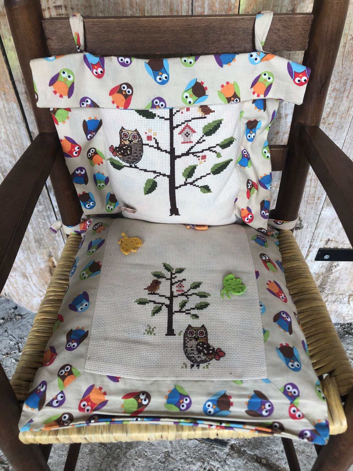 High chair baby wood & mulched seat