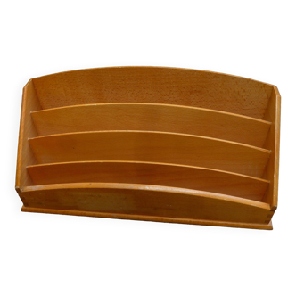 Wooden letter holder