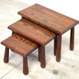 Brutalist nesting tables