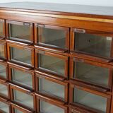 Vintage Dutch Hardwood Haberdashery Shop Cabinet, 1930s