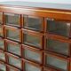 Vintage Dutch haberdashery furniture made of hardwood, 1930s.