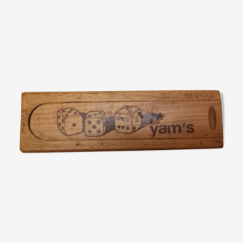 Wooden Yatzy game