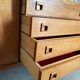 Large Danish vintage row in blond teak from the 60s