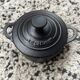 Set of 7 mini cast iron casserole dishes from Le Creuset