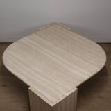 Table basse en travertin, 1980