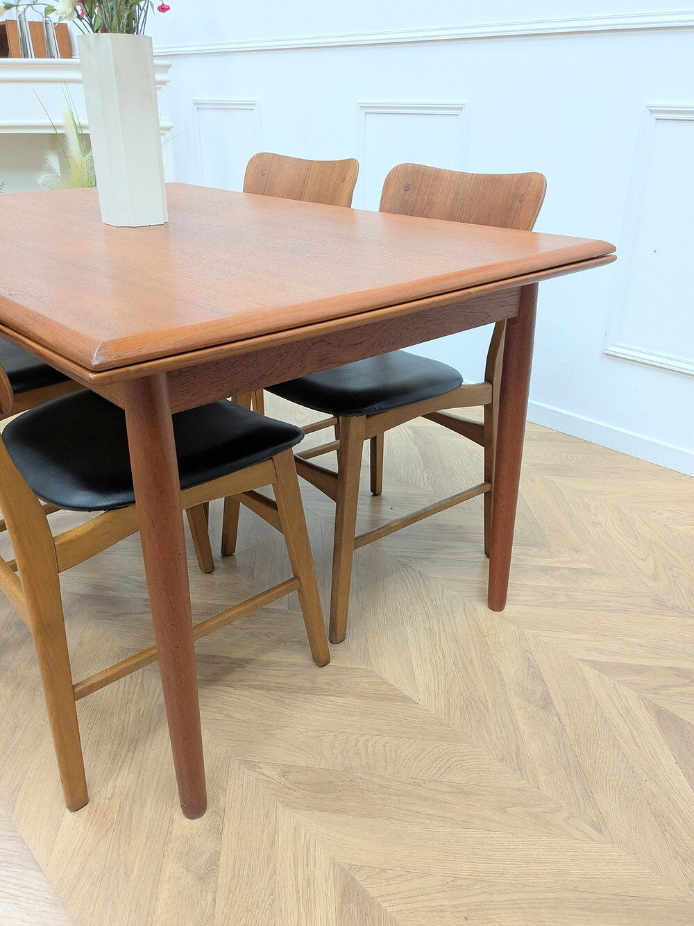 Teak dining table