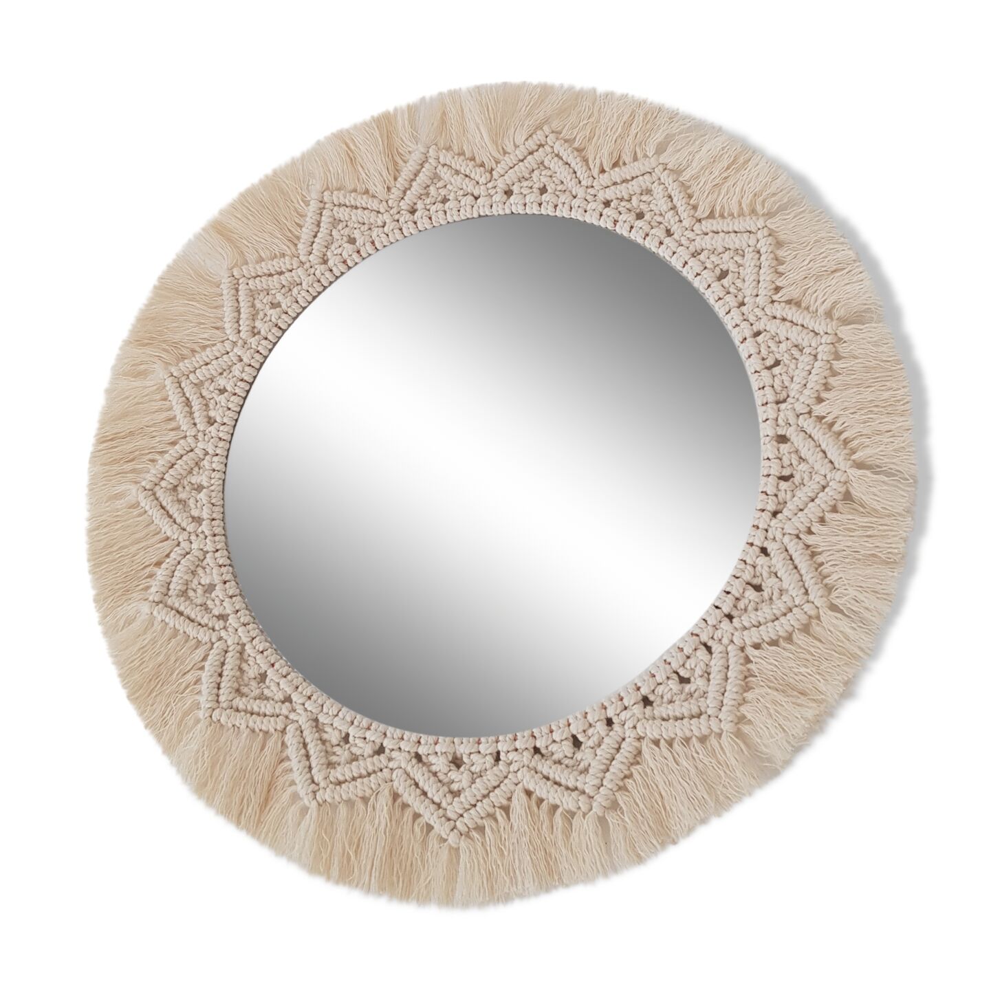 Macramé mirror