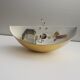 Vintage wall lamp - Half-moon - Golden metal mirror - 1970