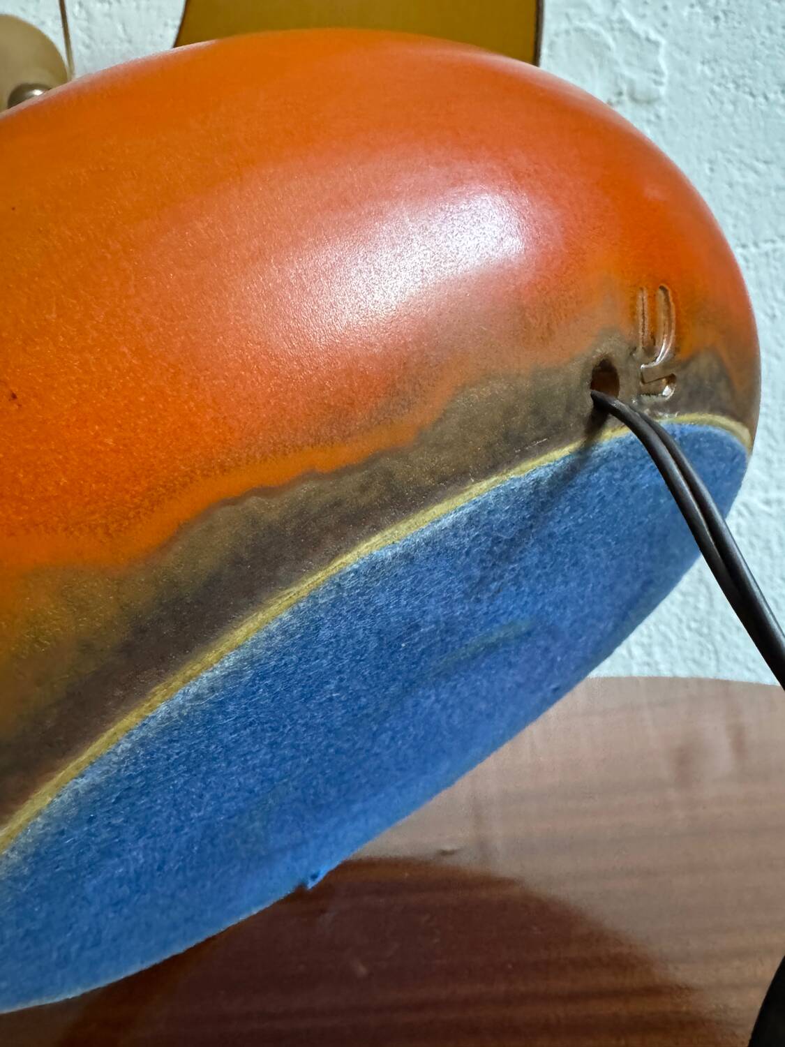 Ceramic lamp by Jacques Lignier from the 1960s.