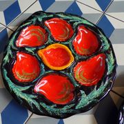 Duo of oyster plates by Gabriel Fourmaintraux