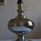Large chrome metal lamp base 1970s vintage 70's space age
