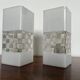 Pair of midcentury design plastic wall lamps, 1970s
