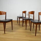 4 vintage scandinavian chairs in teak jydsk mobelindustri 1960
