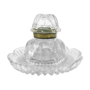 encrier en cristal et