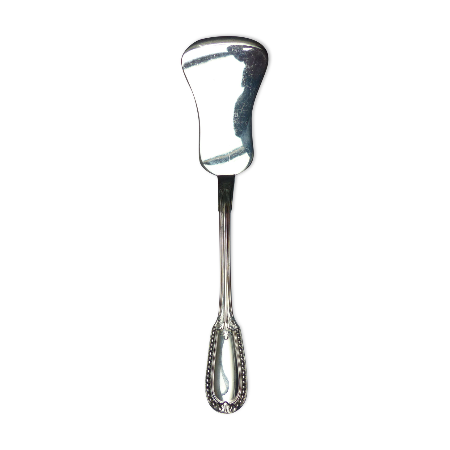 Antique silver mincing spoon