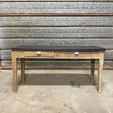 Antique workbench console