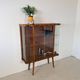 Vintage Display Cabinet with Glass Slats – Warm Walnut Veneer - Art Deco