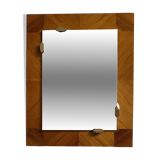 Art Deco wall mirror 40x50 - Wood marquetry - Very good condition
