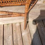 Headboard rattan 2 people