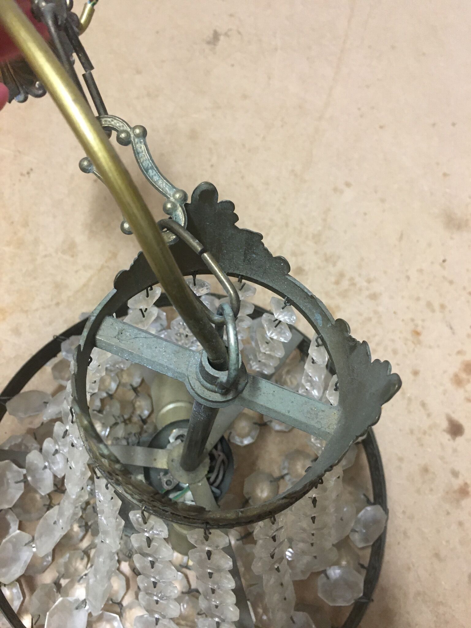 Balloon chandelier with stamps