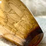 Mouth-blown glass vase.