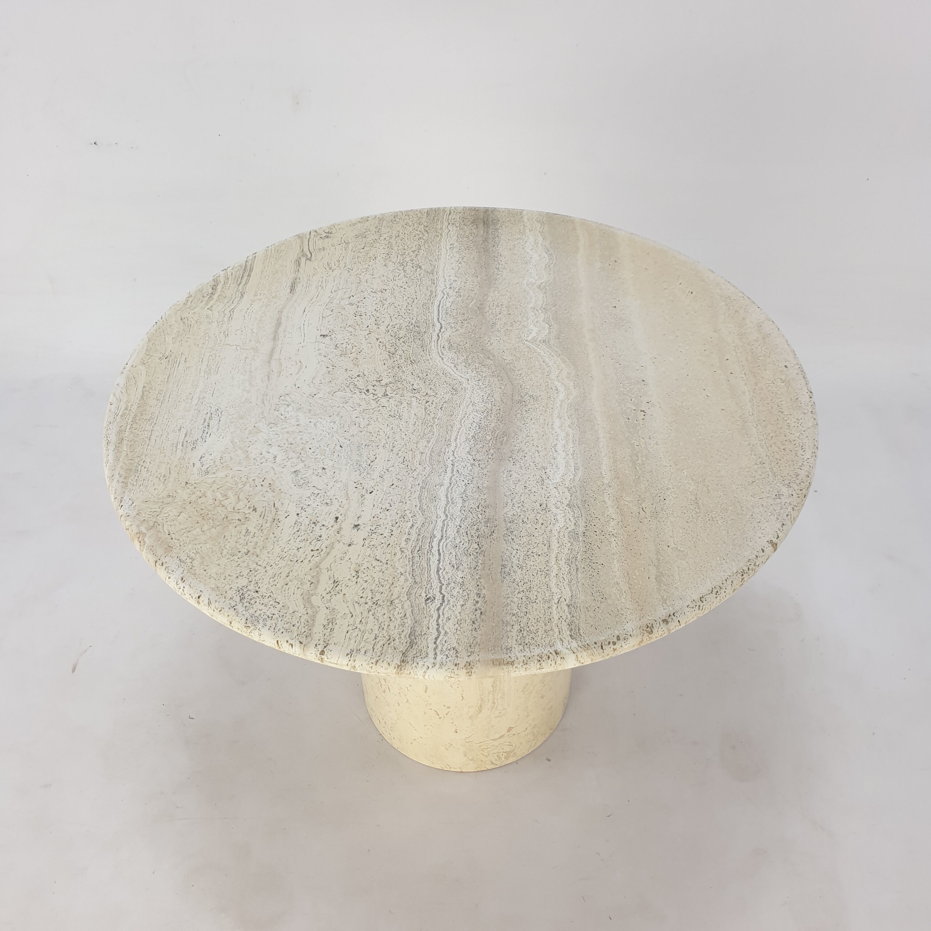 Italian Travertine Coffee Table, 1980s