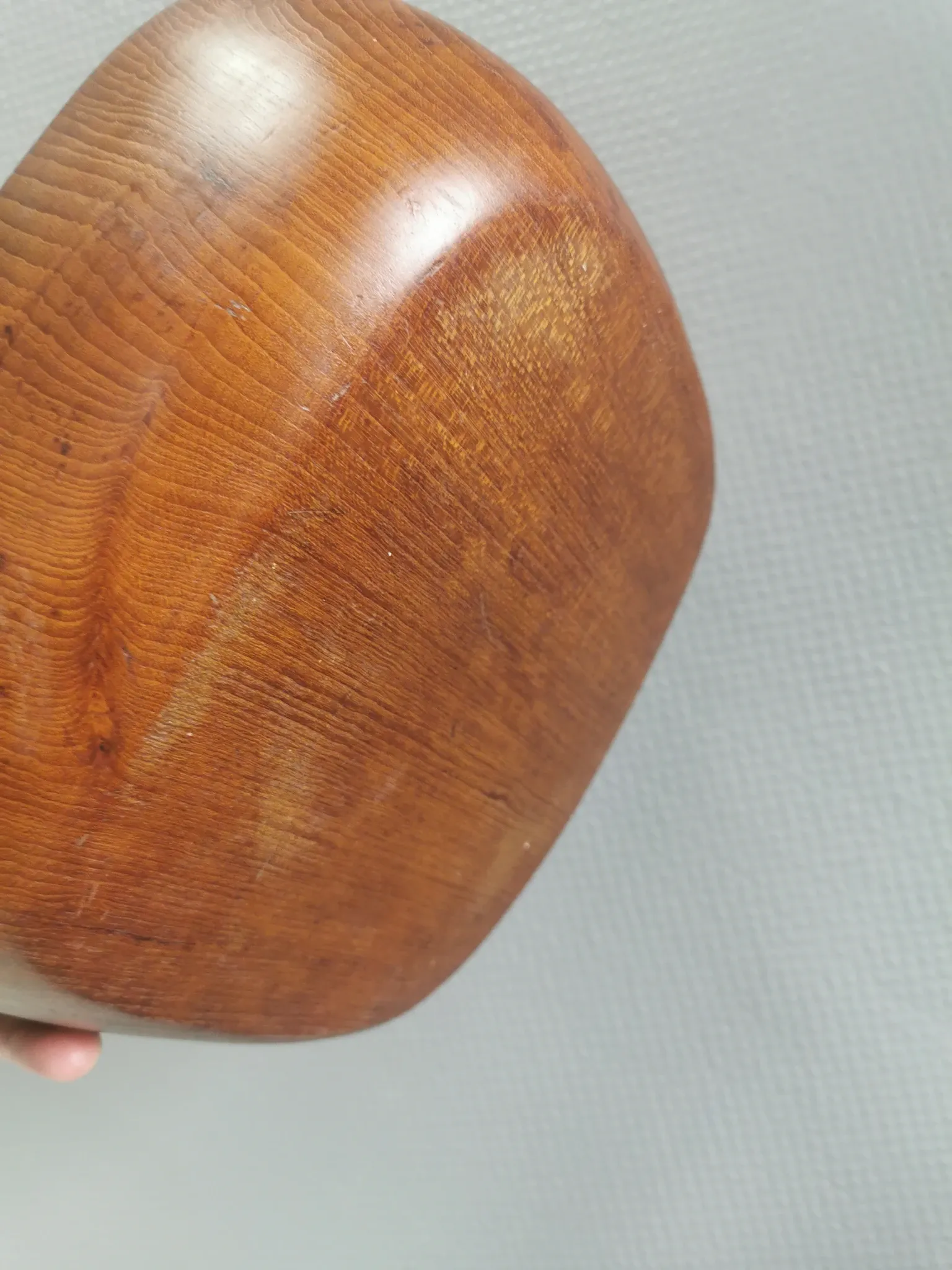 A large, beautiful teak bowl, Danish and probably from the 1980s.