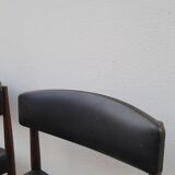 Pair of vintage teak Scandinavian chairs 1950