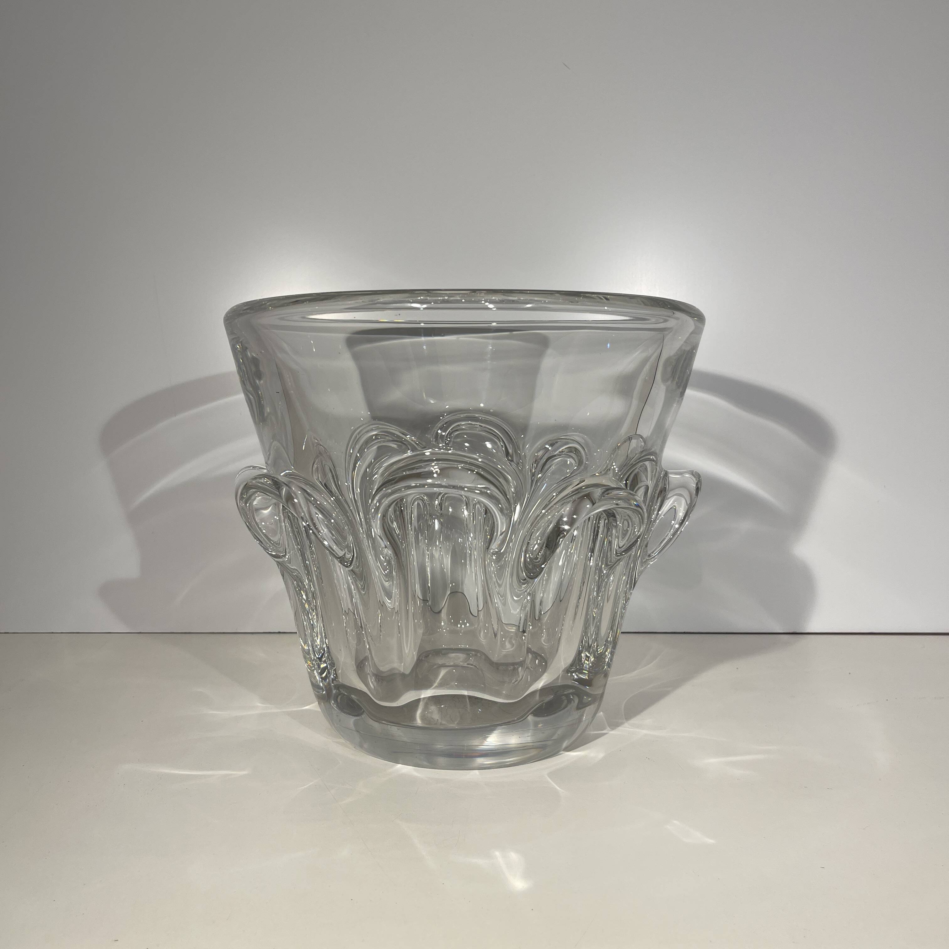Antonio & Guido Bon / Val Saint Lambert, crystal champagne bucket, ca 19